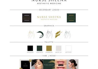 Nurse Sheena Aesthetic Medicine branding